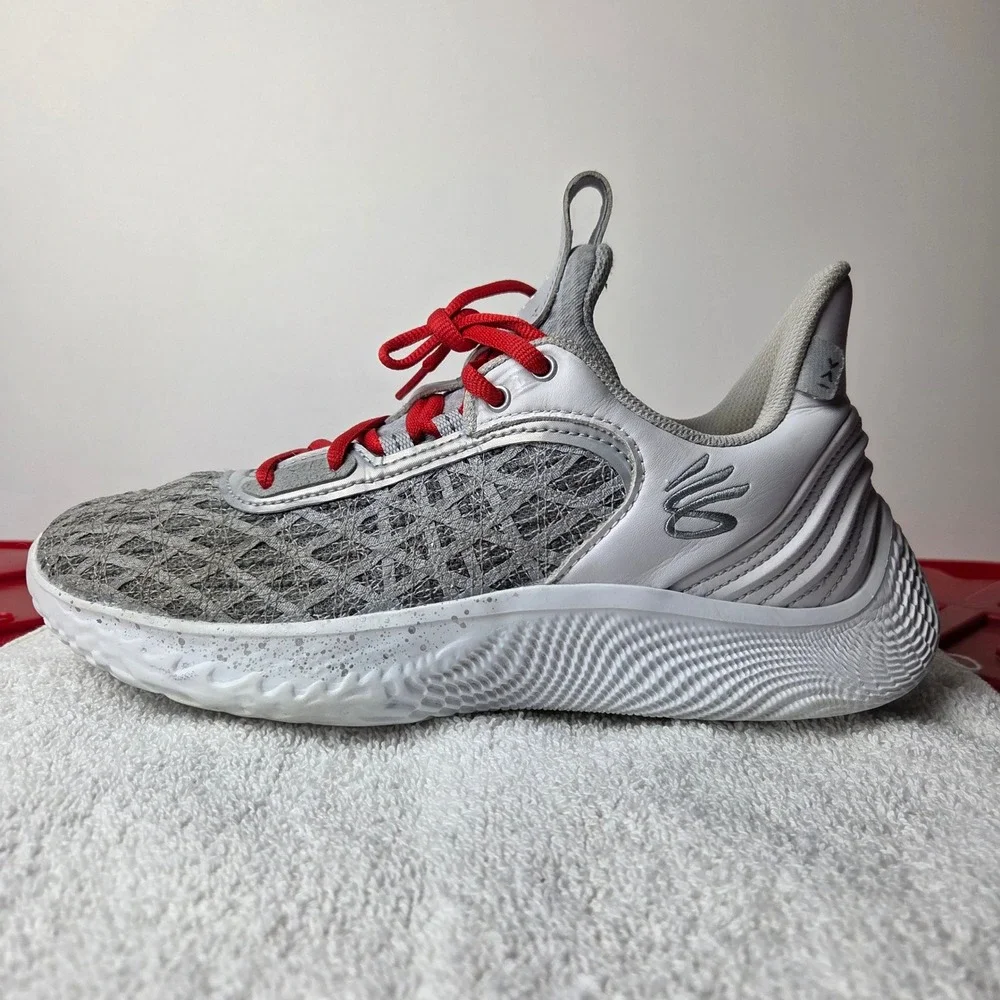 Under Armour Curry Flow‎ 9 Team White Red Basketball 2022 Men's 8 Women's 9.5